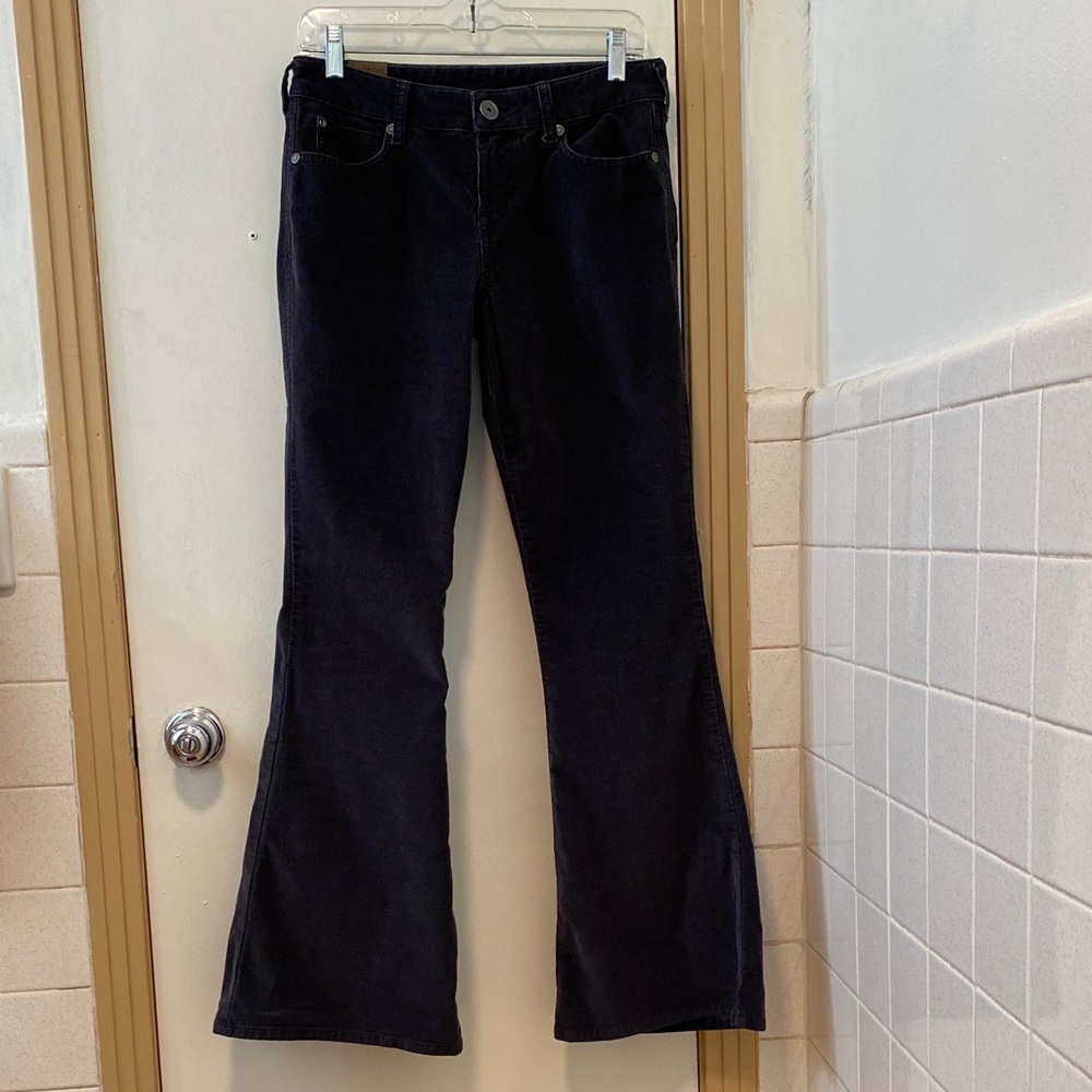 Ariat gray flare leg corduroy jeans pants 28R